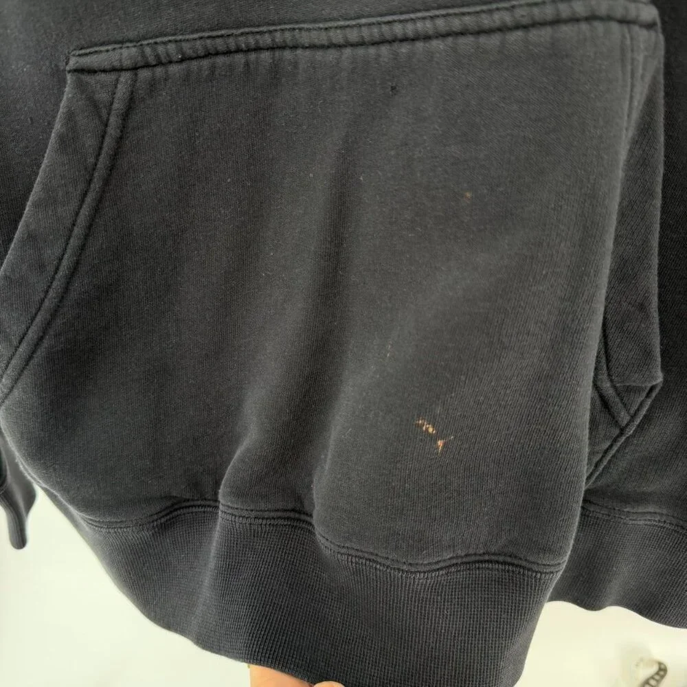 Nike Athletic Dept Hoodie Large Black Pullover Sweatshirt Vintage Style Logo - Picture 3 of 6